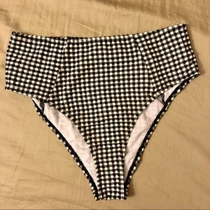 NWOT Waisted Gingham Bottom